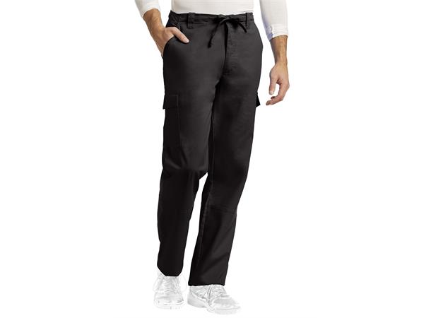 Basic bukse med snøring Black XL 