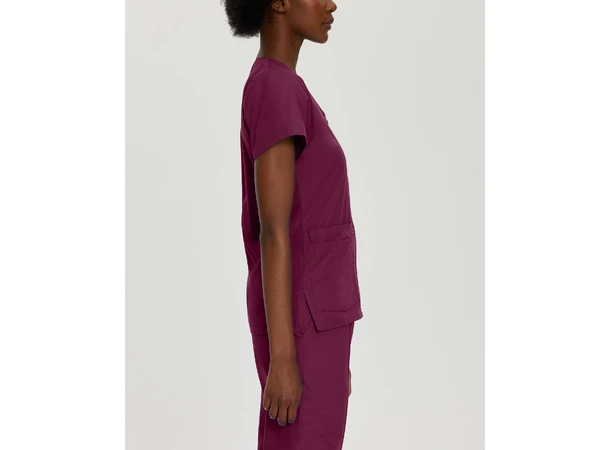 Essentials kittel med V-hals Wine L 