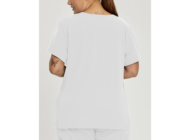 Marvella tunika med stretch og V-hals White XS 