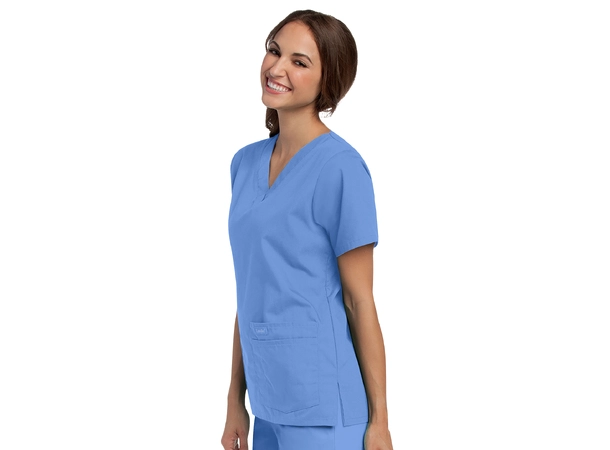 Essentials tunika V-hals Ceil blue XS 