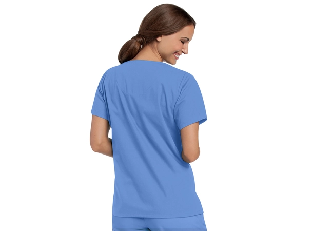 Essentials tunika V-hals Ceil blue XS 