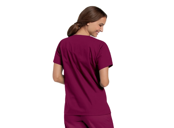 Essentials tunika V-hals Wine XXL 