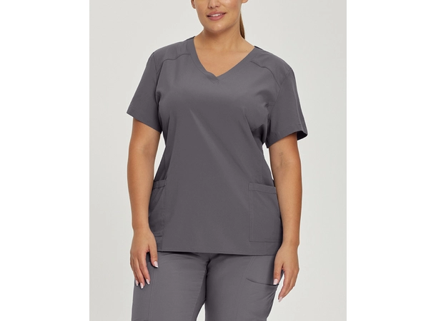 FIT tunika med v-hals Pewter XS 