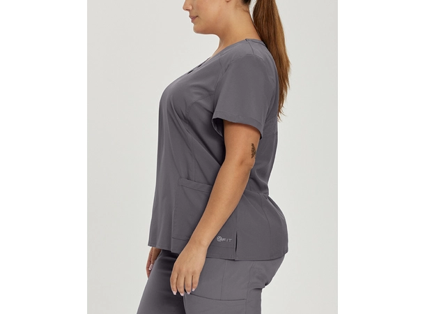 FIT tunika med v-hals Pewter XS 