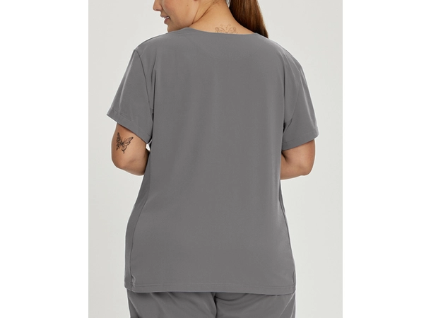 Marvella tunika med stretch og V-hals Steel Grey S 