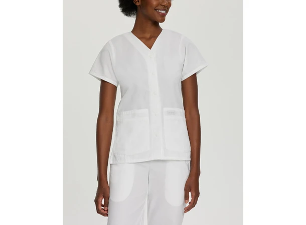 Essentials kittel med V-hals White S 