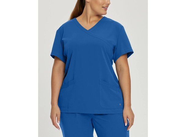 Marvella tunika med stretch og V-hals Royal M 