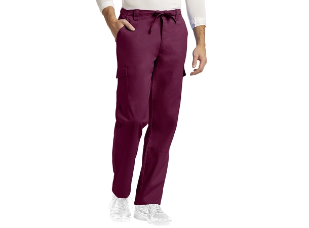 Basic bukse med snøring Burgundy XXL 