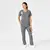 Renew Dametunika med V-hals og sidelomme Grey Heather S 