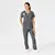 Renew Dametunika med V-hals og sidelomme Pewter XL 