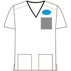 Brodering av logo, bryst Inntil 5000 sting