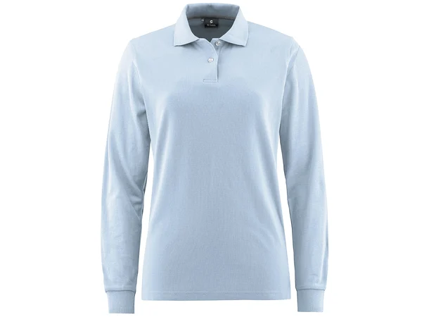 Easy Polo long Woman Isblå S 
