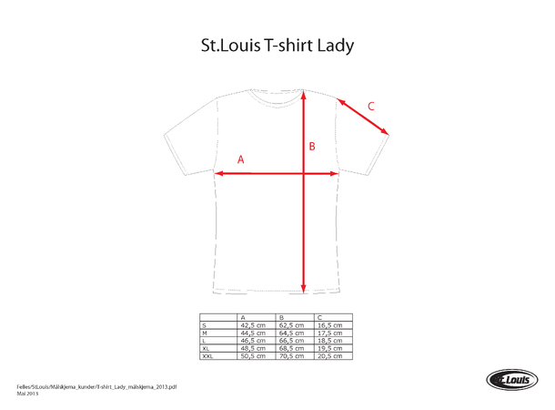 Easy T-shirt Lady Rød S 