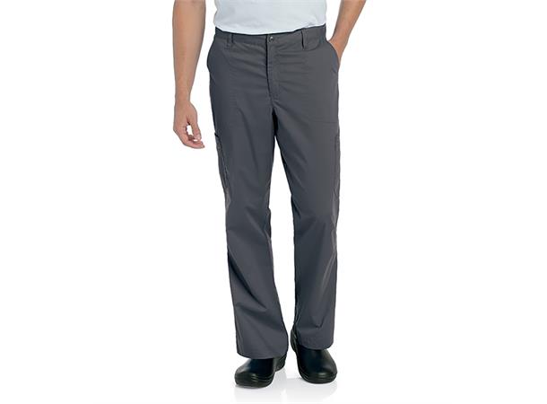 Herre bukse med knapp og beltehemp Steel Grey XL 