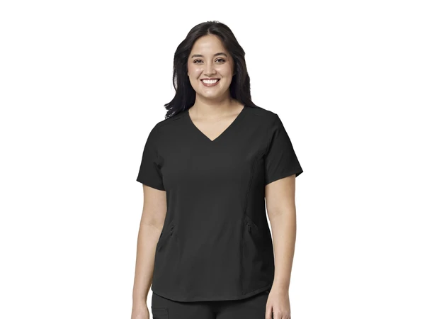 Renew Dametunika med V-hals og sidelomme Black M 