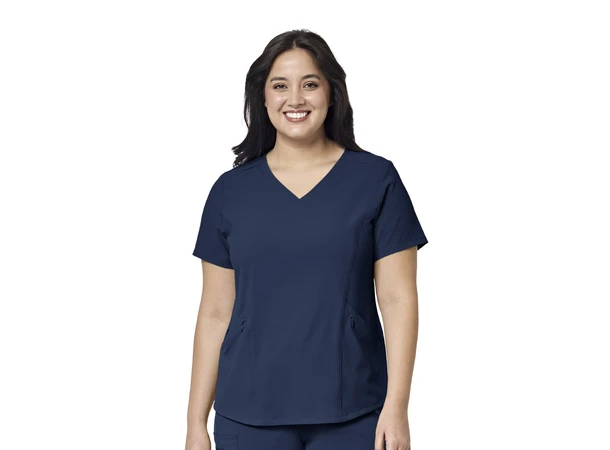 Renew Dametunika med V-hals og sidelomme Navy XS 