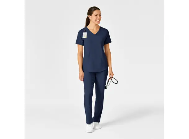 Renew Dametunika med V-hals og sidelomme Navy XS 