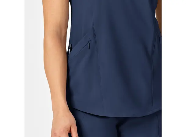 Renew Dametunika med V-hals og sidelomme Navy XS 