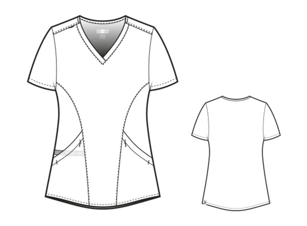 Renew Dametunika med V-hals og sidelomme Navy XS 