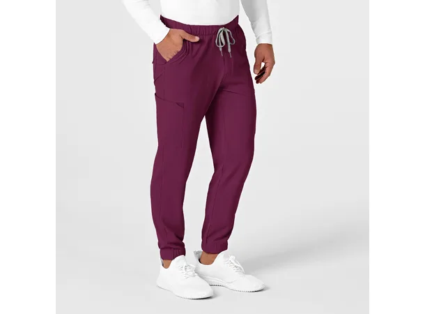 Renew Herrebukse med strikk i ben Wine L 