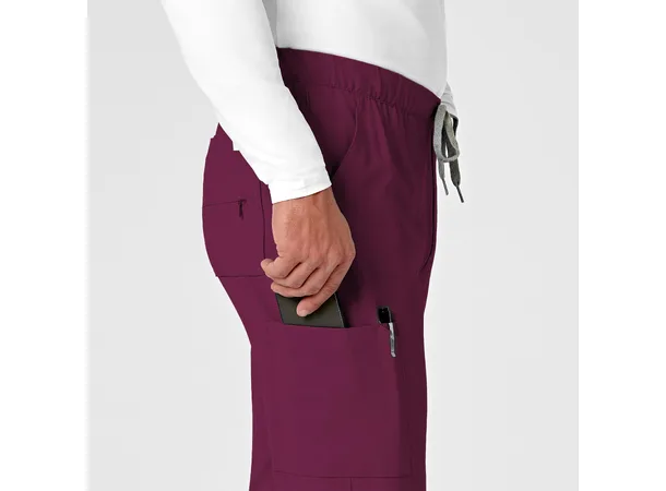 Renew Herrebukse med strikk i ben Wine L 