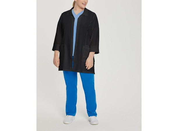 Marvella Slim damefrakk med glidlås Black XL 