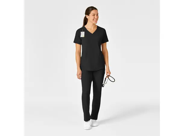 Renew Dametunika med V-hals og sidelomme Black S 