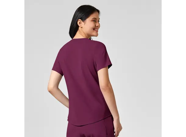 Renew Dametunika med V-hals og sidelomme Wine M 