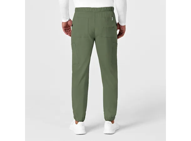 Renew Herrebukse med strikk i ben Olive L 