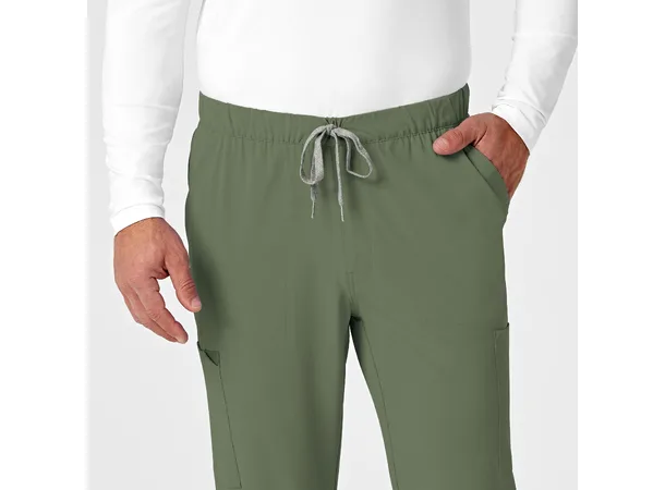 Renew Herrebukse med strikk i ben Olive L 