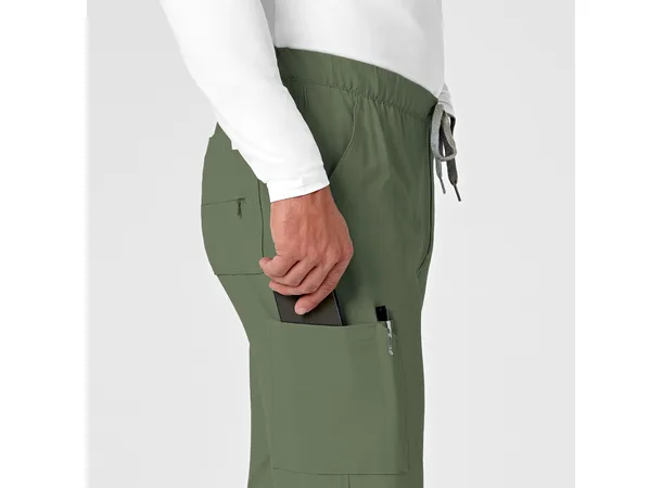 Renew Herrebukse med strikk i ben Olive L 