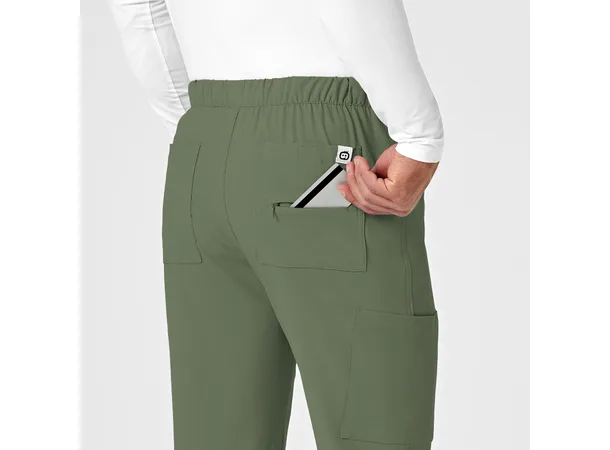 Renew Herrebukse med strikk i ben Olive L 