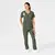 Renew Dametunika med V-hals og sidelomme Olive M 