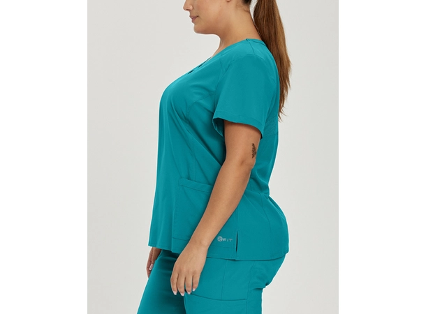 FIT tunika med v-hals Real Teal S 