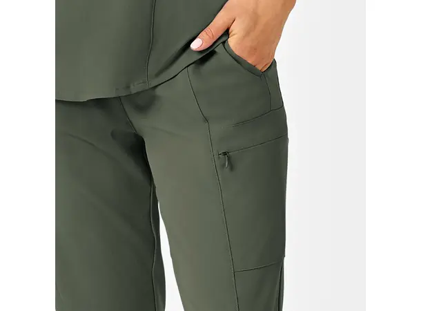 Renew Dambukse med høyt liv og smale ben Olive 3XL 