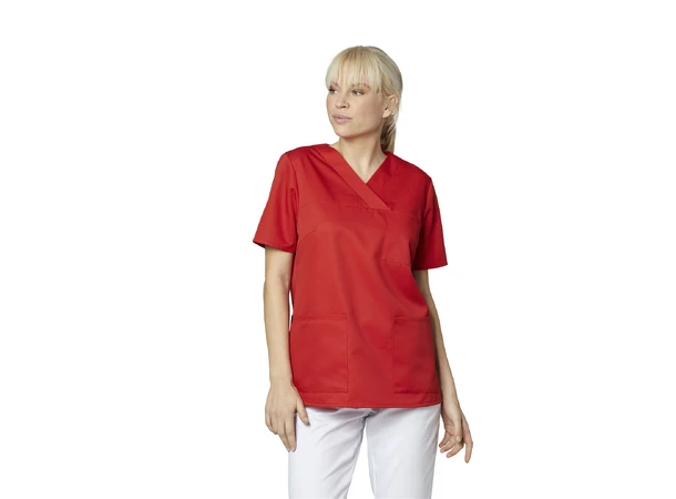 Standard Helsekittel rød L 