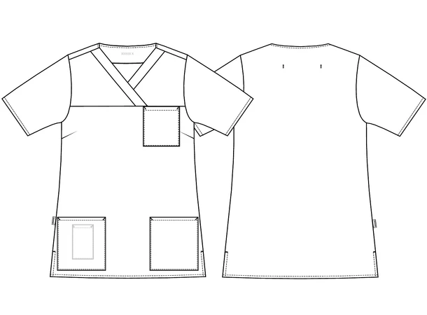 Standard Helsekittel rød L 