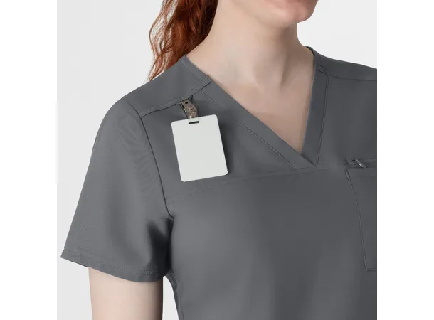 Thrive Dametunika med brystlomme Pewter M 