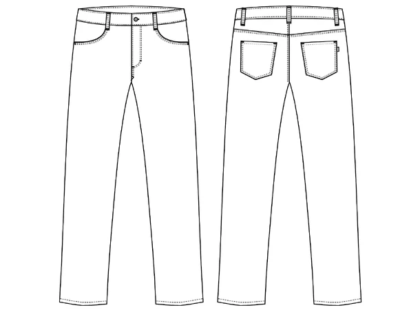 Hight waist slim jeans Hvit 54 