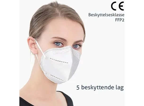 Maske munnbind FFP2, 10 pk 