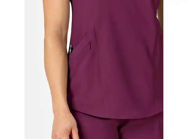 Renew Dametunika med V-hals og sidelomme Wine XL 