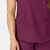 Renew Dametunika med V-hals og sidelomme Wine XS 