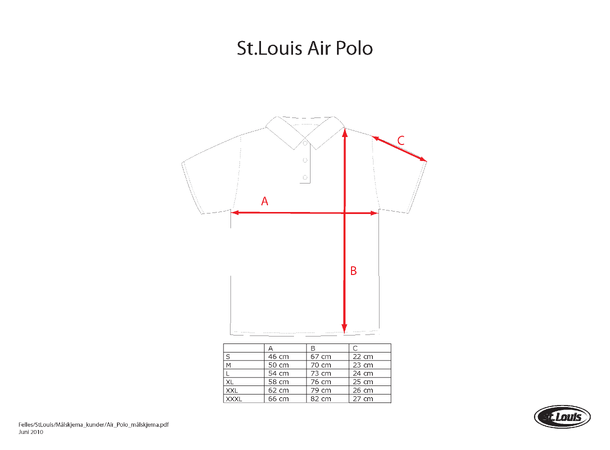 Easy Air Polo Herre Sort XL 