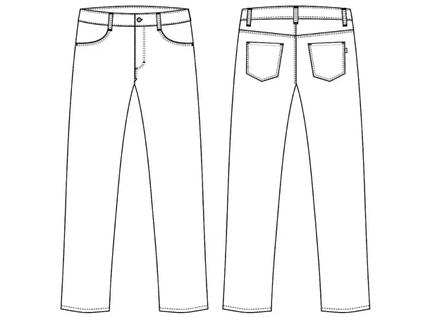 High waist slim jeans Hvit 56 