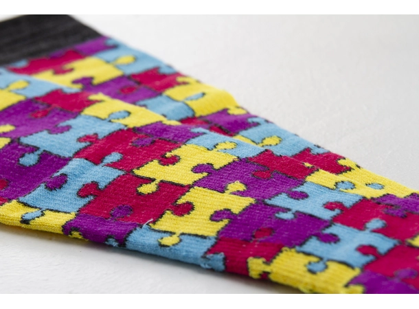 Landau Herre Støttestrømper Multi Color Puzzle-OneSize 