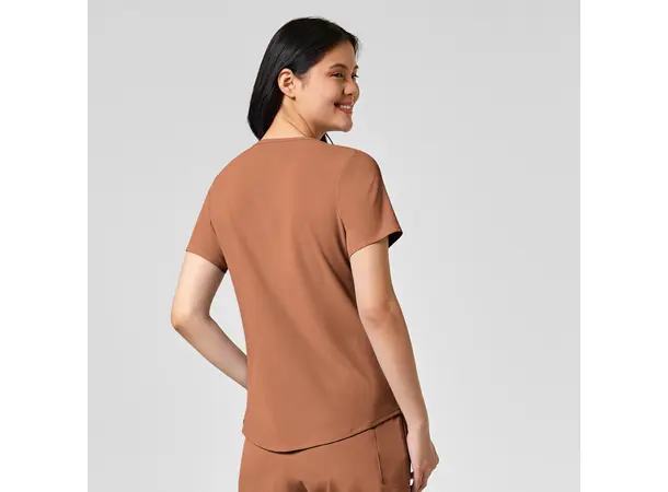 Renew Dametunika med V-hals og sidelomme Clay S 