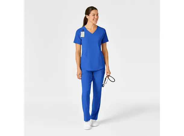 Renew Dametunika med V-hals og sidelomme Royal L 