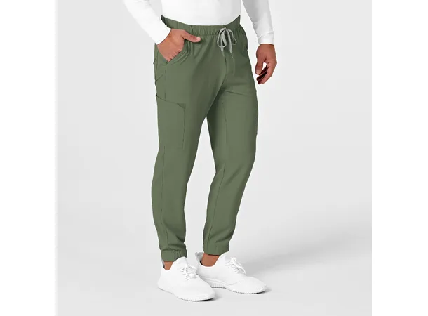 Renew Herrebukse med strikk i ben Olive XL 
