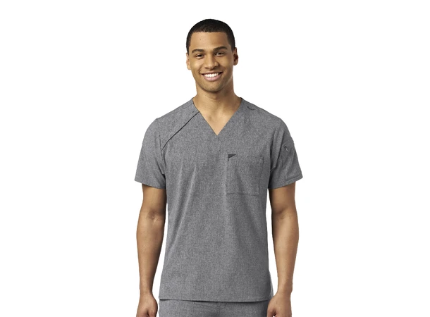 Renew Herretunika med V-hals Grey Heather XL 