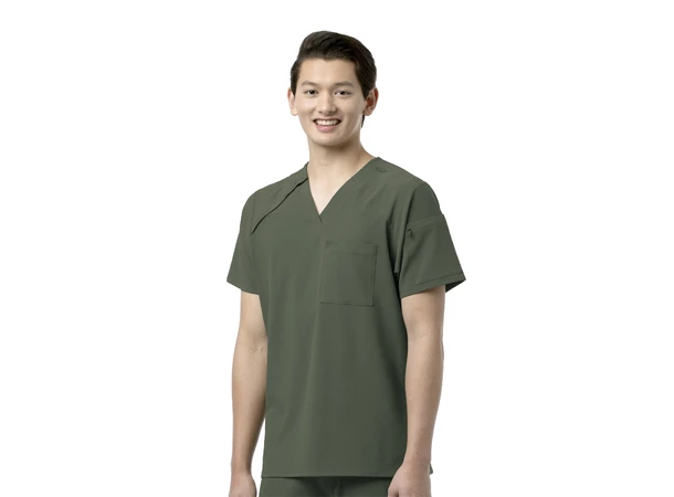 Renew Herretunika med V-hals Olive L 